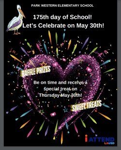 175th day of school flyer